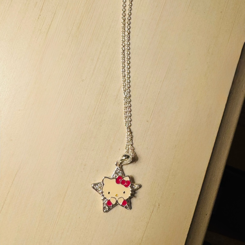 Hello Kitty Silver Necklace for Kids
